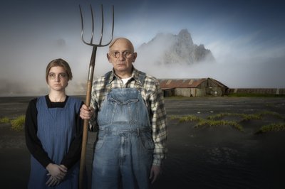 Smutný farmářský pár od Christine von Diepenbroek