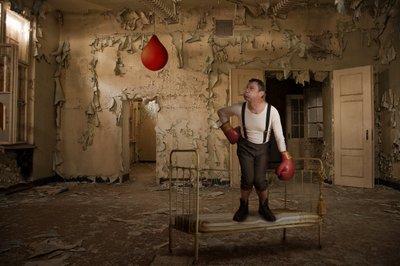 Retro boxer „Old Room“ od Christine von Diepenbroek