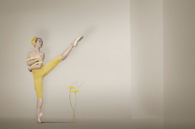 Žlutá balerína Grace od Christine von Diepenbroek