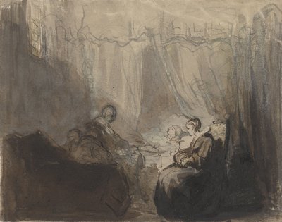 Nemocná postel od Christoffel Bisschop
