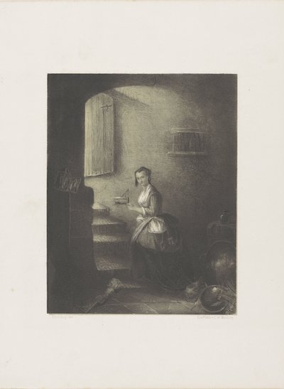 Žena s past na myši od Christoffel Bisschop