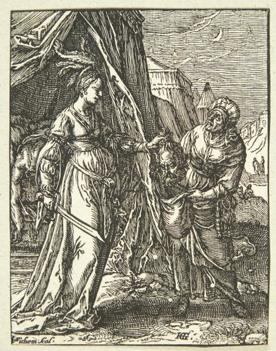 Judith s hlavou Holoferna od Christoffel van
