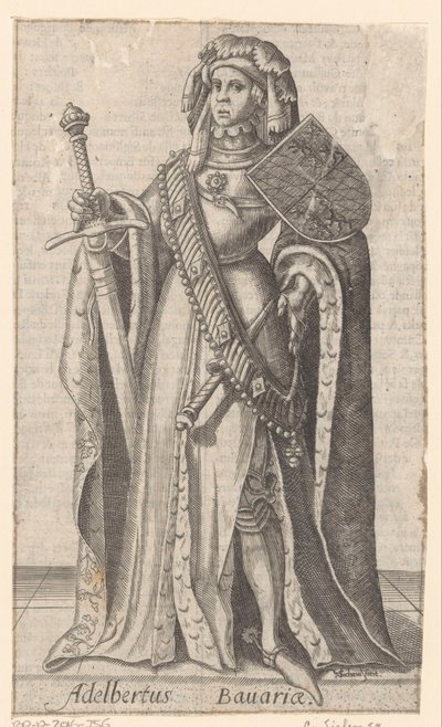 Portrét Albrechta Bavorského, hraběte z Holandska, Hainaut a Zeeland od Christoffel van Sichem (I)
