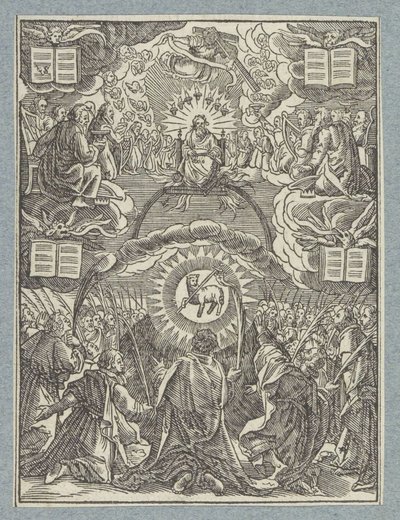 Klanění Beránka Božího od Christoffel van Sichem (II)