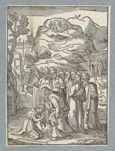 Kristus uzdravuje malomocného od Christoffel van Sichem (II)