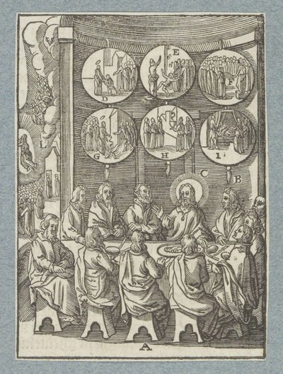 Kristus se naposledy zjevuje apoštolům od Christoffel van Sichem (II)