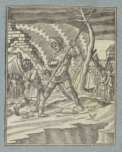 David porazí Goliáše od Christoffel van Sichem (II)