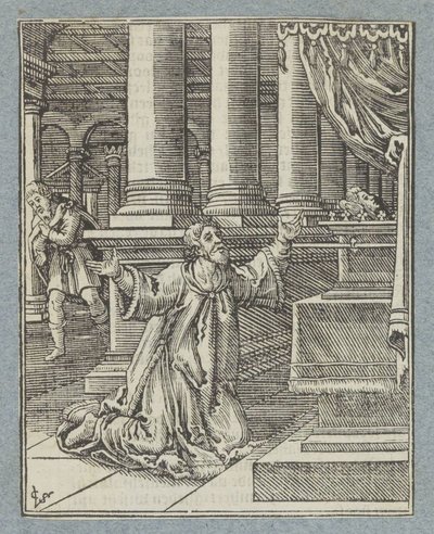 Davidovo pokání a trest od Christoffel van Sichem (II)