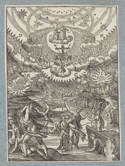 Ohromné ​​hrůzy na Zemi před Posledním soudem od Christoffel van Sichem (II)