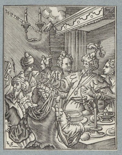 Svátek Belšazar od Christoffel van Sichem (II)