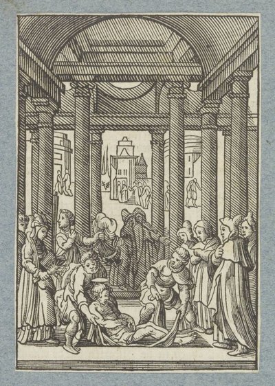 Pohřeb Štěpána od Christoffel van Sichem (II)