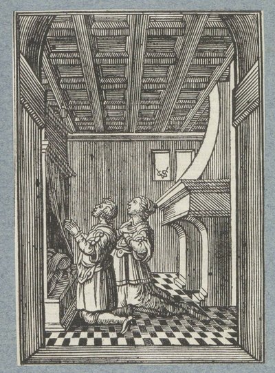 Svatební noc Tobiáše a Sáry od Christoffel van Sichem (II)