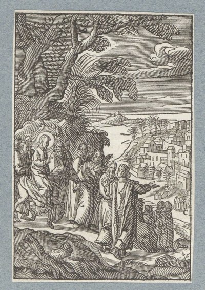 Vjezd do Jeruzaléma od Christoffel van Sichem (II)