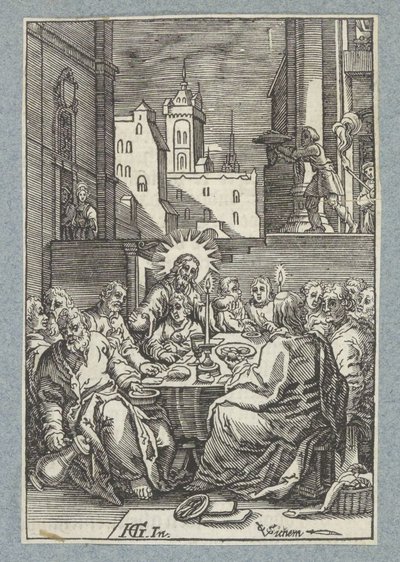 Poslední večeře od Christoffel van Sichem (II)
