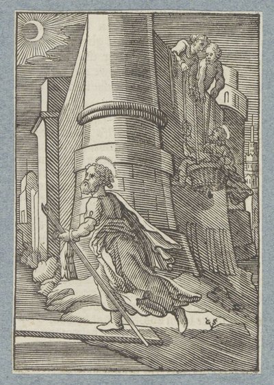 Paulův let z Damašku od Christoffel van Sichem (II)