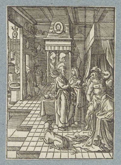 Petr zabije Aenea od Christoffel van Sichem (II)