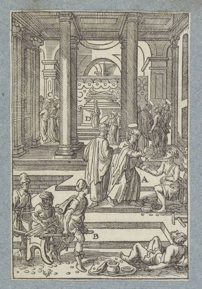 Petr uzdravuje ochrnutého od Christoffel van Sichem (II)