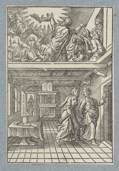 Vylití Ducha svatého od Christoffel van Sichem (II)