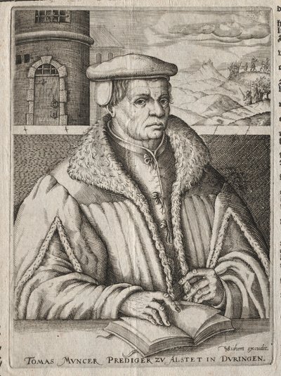 Portrét Thomase Munzera, 1609. od Christoffel van Sichem