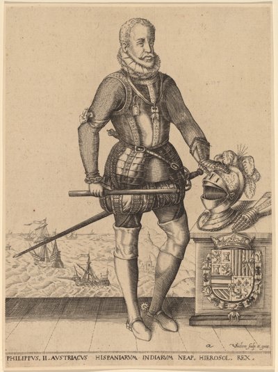 Filip II., španělský král od Christoffel van Sichem I
