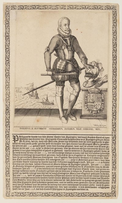 Filip II., španělský král od Christoffel van Sichem I