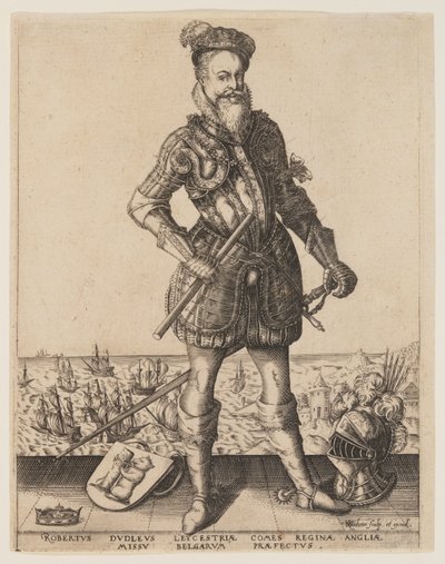 Robert Dudley, hrabě z Leicesteru od Christoffel van Sichem I