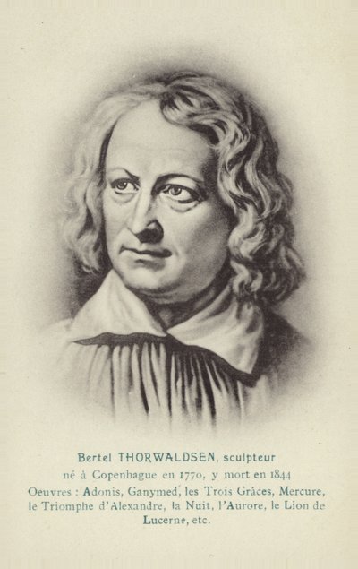 Bertel Thorvaldsen, dánský sochař od Christoffer Wilhelm Eckersberg