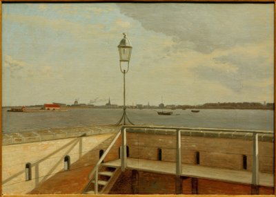 Pohled z pevnosti Trekroner na Kodaň v dálce od Christoffer Wilhelm Eckersberg