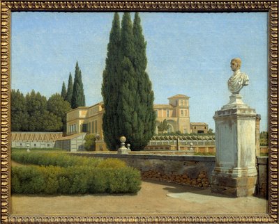V zahradách Villa Albani. Obraz Christoffera Wilhelma Eckersberga (1783-1853) Ec. Dan. od Christoffer Wilhelm Eckersberg