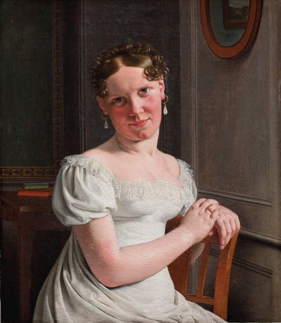 Julie Eckersberg, geb. Juel, die zweite Frau des Künstlers von Christoffer-Wilhelm Eckersberg