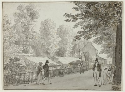 Relais, Avenue des Champs-Élysées, Paříž (vpředu); Scéna ze života Odyssea (vzadu) od Christoffer Wilhelm Eckersberg