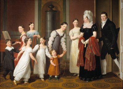 Rodina Nathansonů, 1818. od Christoffer Wilhelm Eckersberg