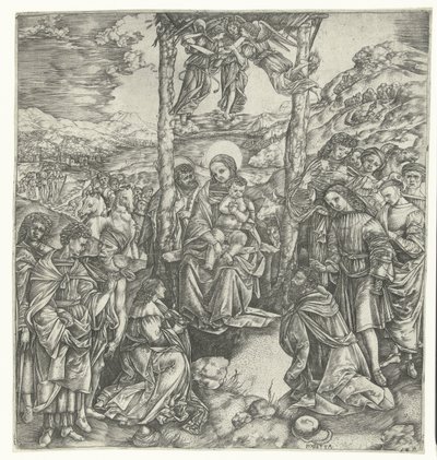 Klanění králů od Christoforo di Michele Robetta