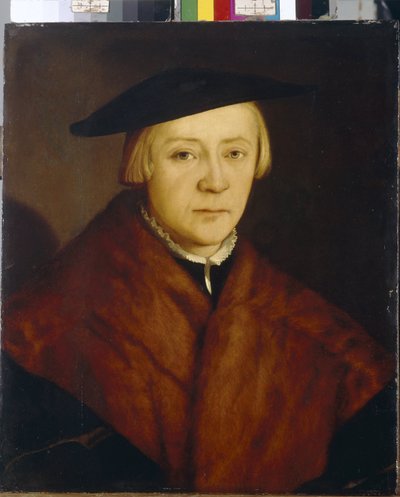 Portrét muže (Portrait of a Man). Obraz Christopha Ambergera (kolem 1500-1562), olej na dřevě, po roce 1548. Německé umění od Christoph Amberger