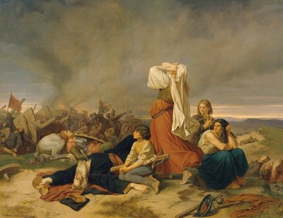 Bitva u Lipan v roce 1434 od Christoph Christian Ruben