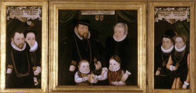 Triptych Johanna Wilhelma von Sachsen, 1587 od Christoph Leutolph