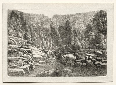Voda v horách, c. 1790-1800. od Christoph Nathe