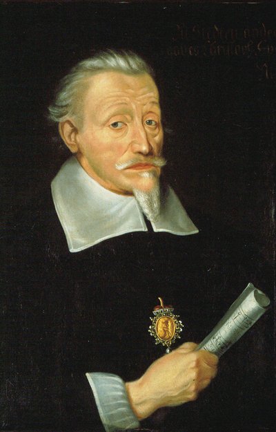 Heinrich Schutz, německý barokní skladatel - Portrét skladatele Heinricha Schuetze (1585-1672), Spetner, Christoph (asi 1615-po 1664). Olej na plátně, c. 1650-1660. Soukromá sbírka od Christoph Spetner