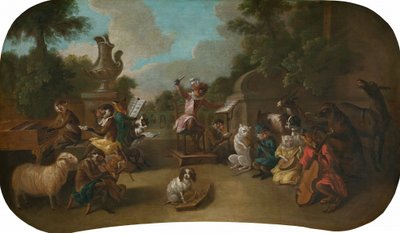 Singer: The Concert, c. 1739. od Christophe Huet