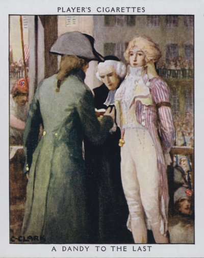 Dandy to the Last, jako Samson, kat, se ptá, zda by mohl sundat aristokratovu nákrčník (barva litho) od Christopher (after) Clark