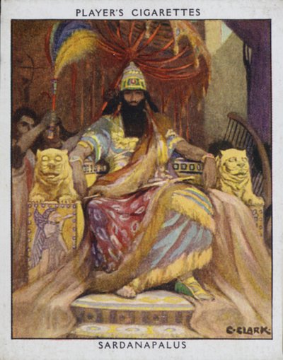 Sardanapalus (barva litho) od Christopher (after) Clark