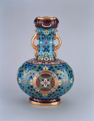 Váza s imitací cloisonne, Minton & Co, cca 1870 (porcelán) od Christopher Dresser