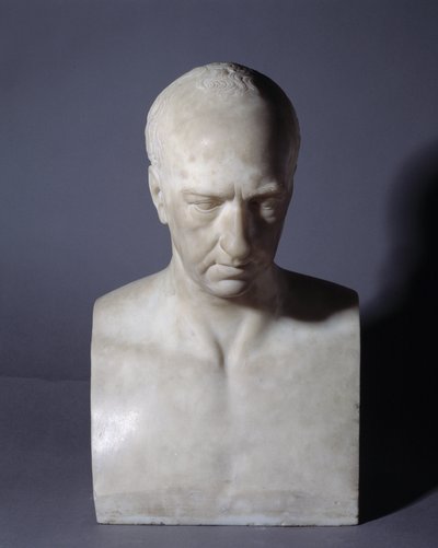 Busta zobrazující skotského malíře Gavina Hamiltona (1723-1798) od Christopher Hewetson