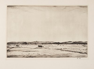 Sussex Downs, hospoda. 1926. od Christopher Richard Wynne Nevinson