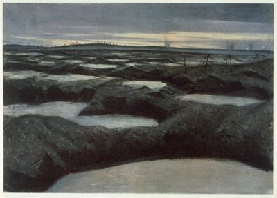 After a Push, od britských umělců na frontě, pokračování západní fronty, 1918 od Christopher Richard Wynne Nevinson