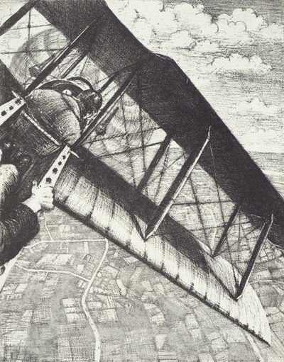 Bankovnictví na 4000 stop, c. 1918 (litho) od Christopher Richard Wynne Nevinson