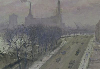 Elektrárna Battersea, kolem roku 1935 od Christopher Richard Wynne Nevinson