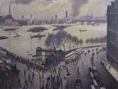 Blackfriars Bridge, Londýn, kolem roku 1927 od Christopher Richard Wynne Nevinson