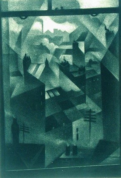 Z okna kanceláře od Christopher Richard Wynne Nevinson