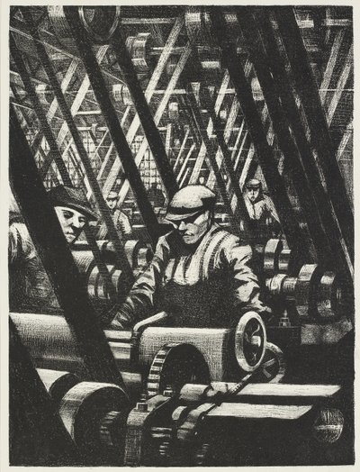 Výroba motoru, 1917 od Christopher Richard Wynne Nevinson